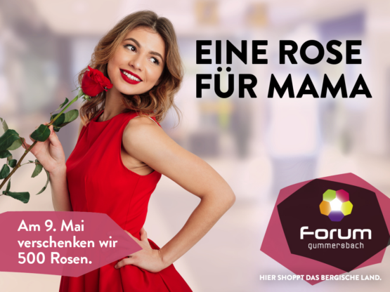 Muttertag im Forum Gummersbach – Eine Rose zum Muttertag